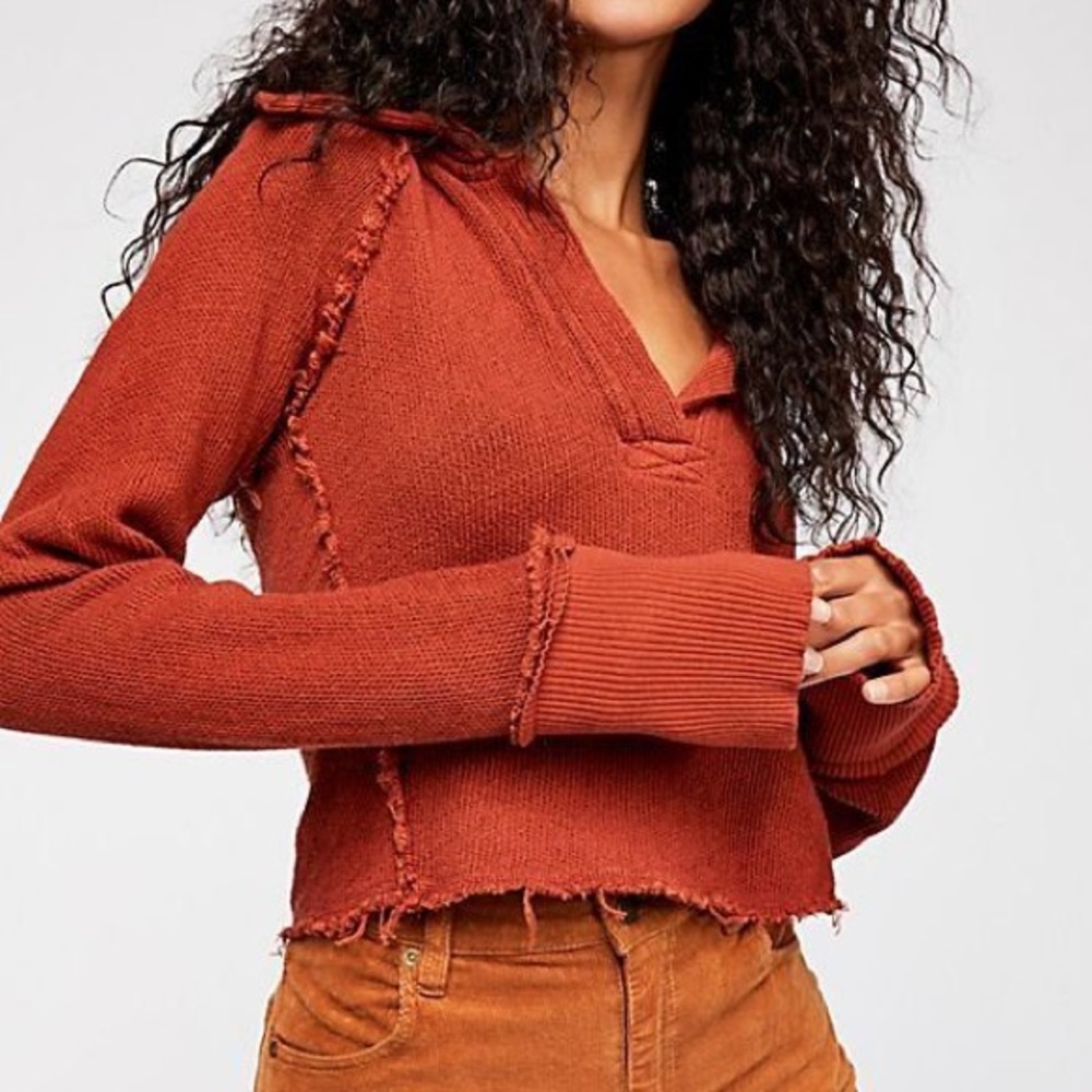 FREE PEOPLE Darcy Cropped Sweater
